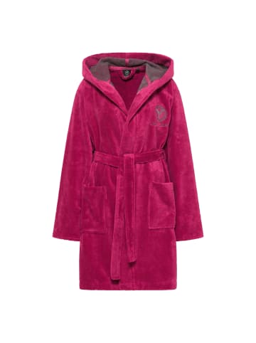 Carlo Colucci Kapuzen-Bademantel Como in Fuchsia