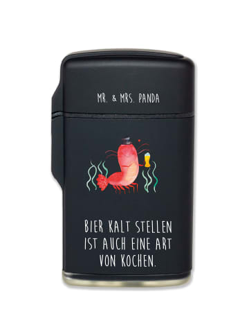 Mr. & Mrs. Panda Feuerzeug Hummer Weizen mit Spruch in Schwarz