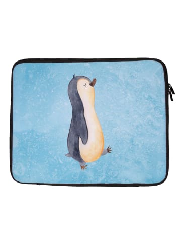Mr. & Mrs. Panda Notebook Tasche Pinguin mHerzieren ohne Spruch in Eisblau