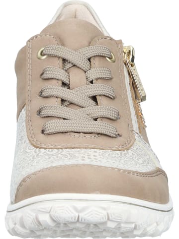 rieker Schnürschuhe in shell/creme-flower/muschel