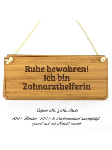 Mr. & Mrs. Panda Schild Zahnarzthelferin mit Spruch in Keine Angabe