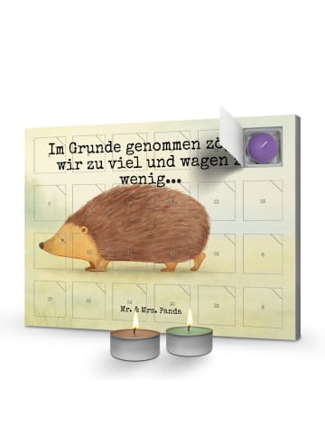 Mr. & Mrs. Panda adventskalender mit duftkerzen Igel Herzen Desi... in Weiß