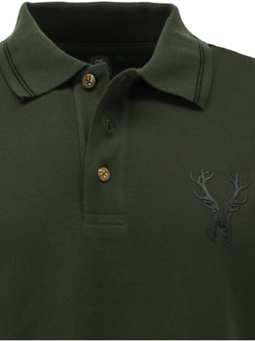 OS-Trachten Poloshirt 1/2 Arm in grün