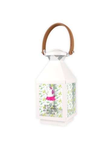 Mr. & Mrs. Panda Windlicht Outdoor Einhorn Ballerina mit Spruch in Transparent