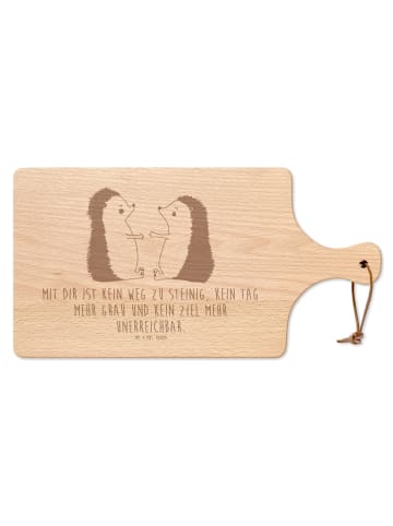 Mr. & Mrs. Panda Hackbrett Igel Liebe mit Spruch in Transparent