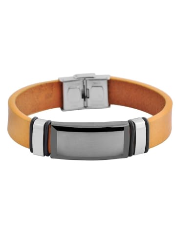 Adeliás Unisex Armband aus Leder 20 cm in braun