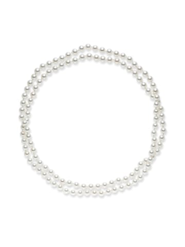 Lulu & Jane Kette Muschelkernperle weiß in weiß