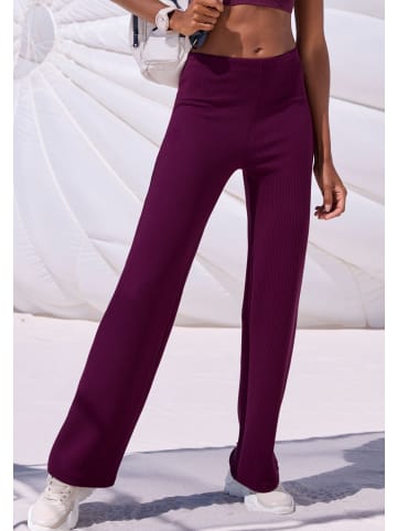 LASCANA ACTIVE Sporthose in burgunder