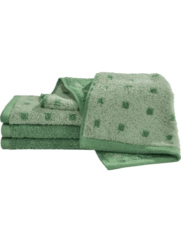 Erwin Müller Frottier, Jacquard Gästetuch im 4er-Pack Sigmaringen in jade