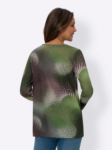 Sieh an! Longshirt in schilf-schoko-bedruckt