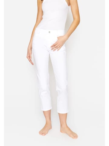 ANGELS  7/8 Jeans Hose Cici Crop Slit mit Schlitz in weiss