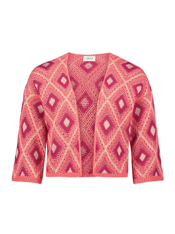 CARTOON Casual-Strickjacke mit 3/4 Arm in Dark Pink-Pink