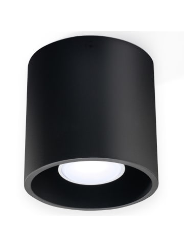 Nice Lamps Deckenleuchte RODA in Schwarz Aluminium Ø rundes Plafond 1XGu10 LED NICE LAMPS