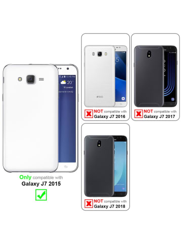 cadorabo Handykette für Samsung Galaxy J7 2015 Hülle in CREME BEIGE