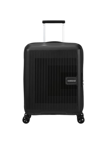 American Tourister Aerostep - 4-Rollen-Kabinentrolley 55 cm erw. in schwarz