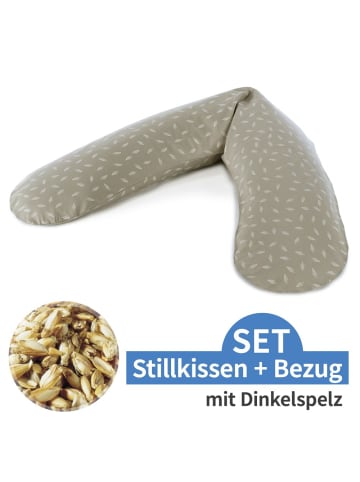 Theraline Stillkissen Das Original mit Dinkelspelz-Füllung in braun,grau,motiv