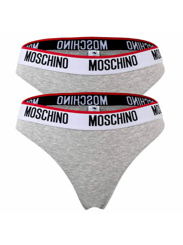 Moschino Slip 2er Pack in Grau