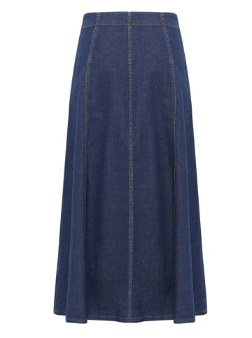 Zero  Jeansrock Maxi in Dark Blue Denim