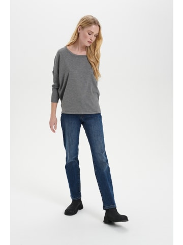 SAINT TROPEZ Strickpullover A2561, Casual fit in Mist Grey Melange