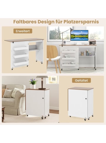 COSTWAY 2 in 1 Nähtisch Beistelltisch klappbar in Andere