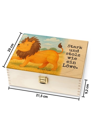 Mr. & Mrs. Panda Tee Beutel Halter Sternzeichen Löwe Design mit ... in Weiß