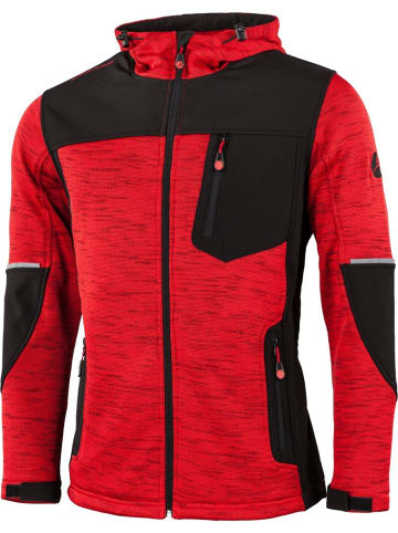 Albatros Fleecejacke/Fleecepullover "Darby Strickfleece/Softshelljacke" in Rot