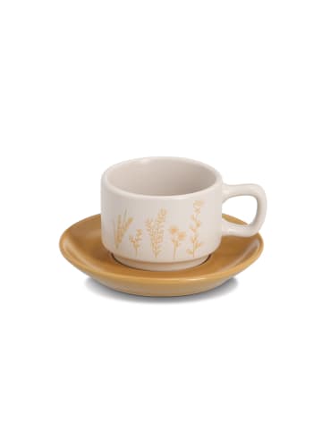 Zeller Espresso-Set FLOWERS, 70 ml, 4er-Set in Mehrfarben