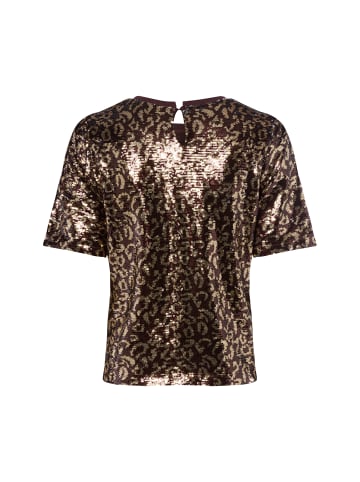Marie Lund Shirt in schoko gold - 0001