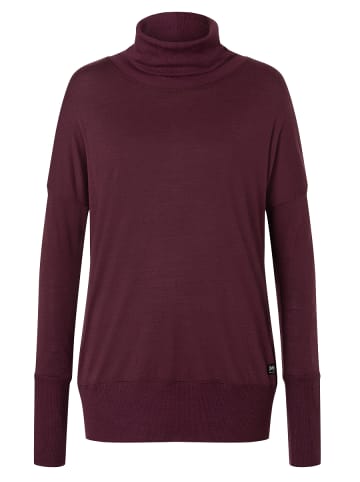 super.natural Merino Sweatshirt in weinrot