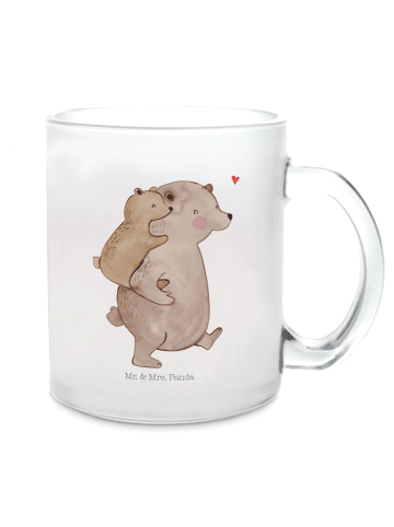 Mr. & Mrs. Panda Trinkbecher Papa Bär ohne Spruch in Transparent