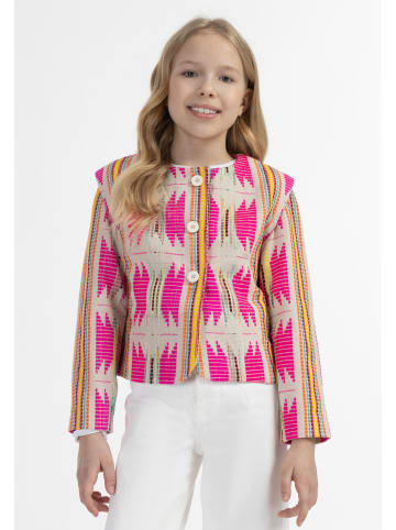 IZIA Mädchen Jacke in Pinkes Inka Muster
