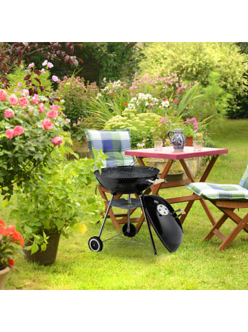 relaxdays Kugelgrill in Schwarz - Ø 54 cm
