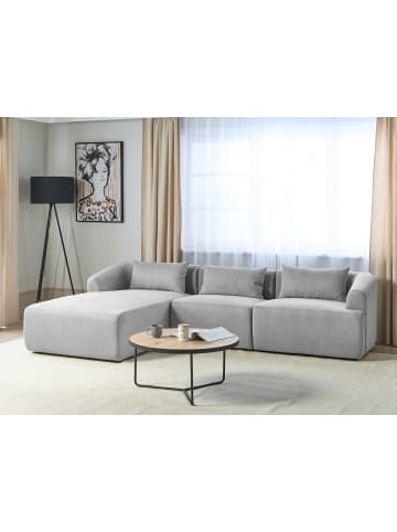 Beliani 4-tlg 3-Sitzer Sofa SVANSELE in Grau rechtsseitig