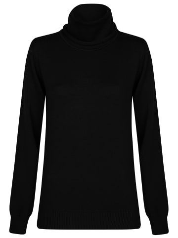 Felix Hardy Feinstrick Zopfmuster Rollkragen Pullover in Schwarz
