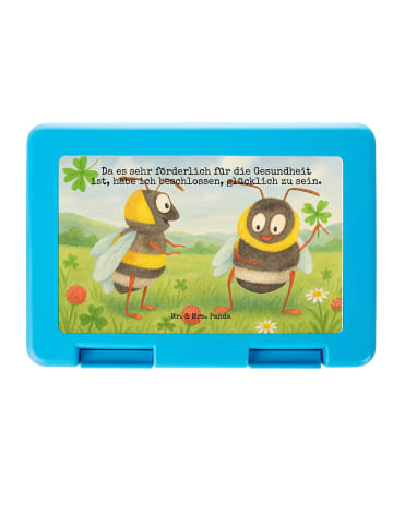 Mr. & Mrs. Panda Bentobox Hummeln Kleeblatt Design mit Spruch in Weiß