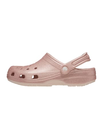 Crocs Classic Glitter Cloq-Pantolette zum Hineinschlüpfen Rose