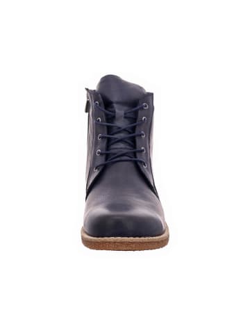 Esgano Damenschnürrstiefel kalt flach Da.-Boot in  Blau