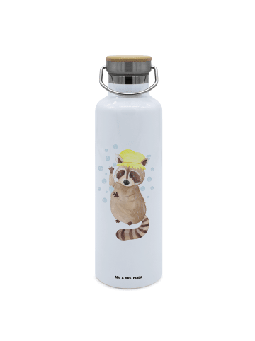 Mr. & Mrs. Panda Trinkflasche Waschbär ohne Spruch in Weiß