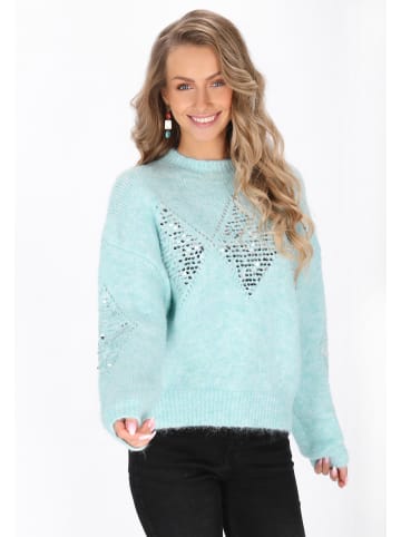 IZIA Women Sweater in aqua