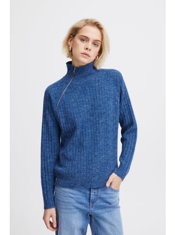 ICHI Strickpullover IHNOVO LS11 - 20119045 in blau