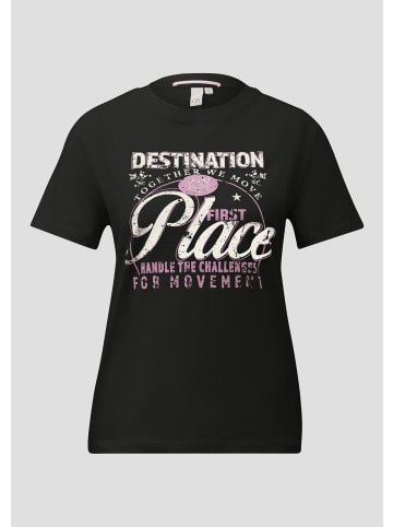 QS T-Shirt in 99D0_schwarz