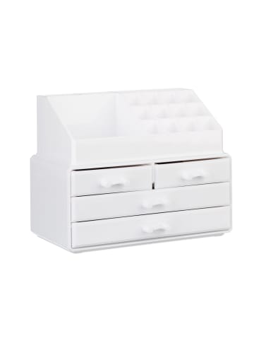 relaxdays 2x Makeup-Organizer in Weiß