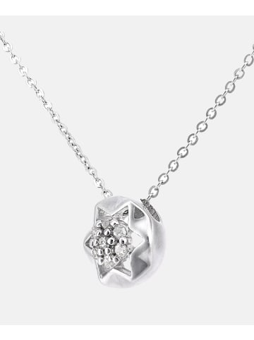 Diamant L'éternel Halskette mit Anhänger aus 375 Weißgold mit Diamant Stern