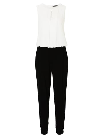 Vera Mont Jumpsuit mit Cut-Outs in Black/Cream