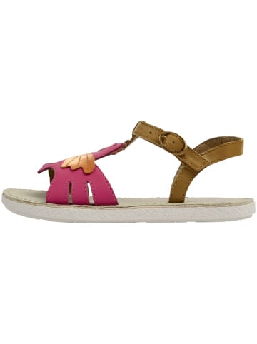 Camper Sandalen " Miko " in Mittelbraun / Rosa