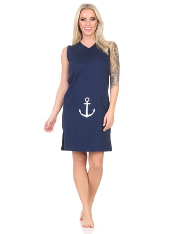 NORMANN Nachthemd Strandkleid Maritimer Look in marine