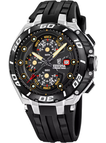 Festina Herren-Armbanduhr Chronograph Chrono Bike Silikon Schwarz