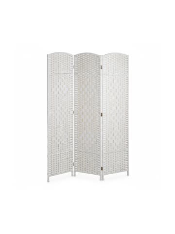relaxdays Paravent in Weiß - (B)120 x (H)170 cm