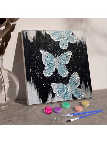 ARTNANAS Exlusive 3D-Strukturmalerei Set -Blauer Falter
