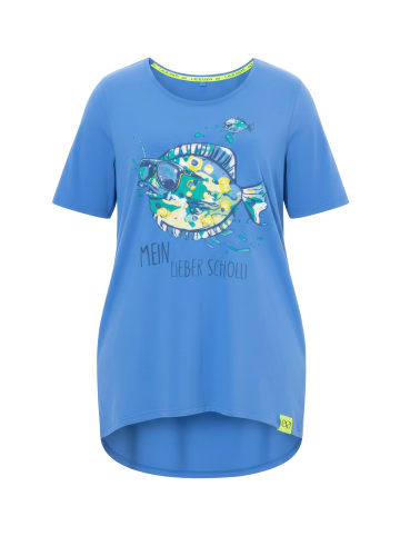 LAURASØN Shirt in azurblau